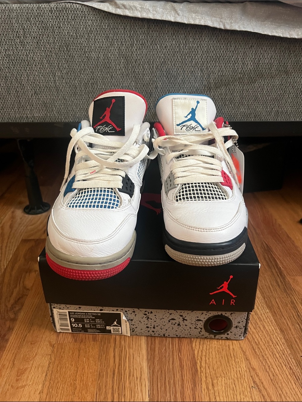 Jordan Air Jordan 4 Retro SE What The 4 White/Blue/Red Mid Size 9